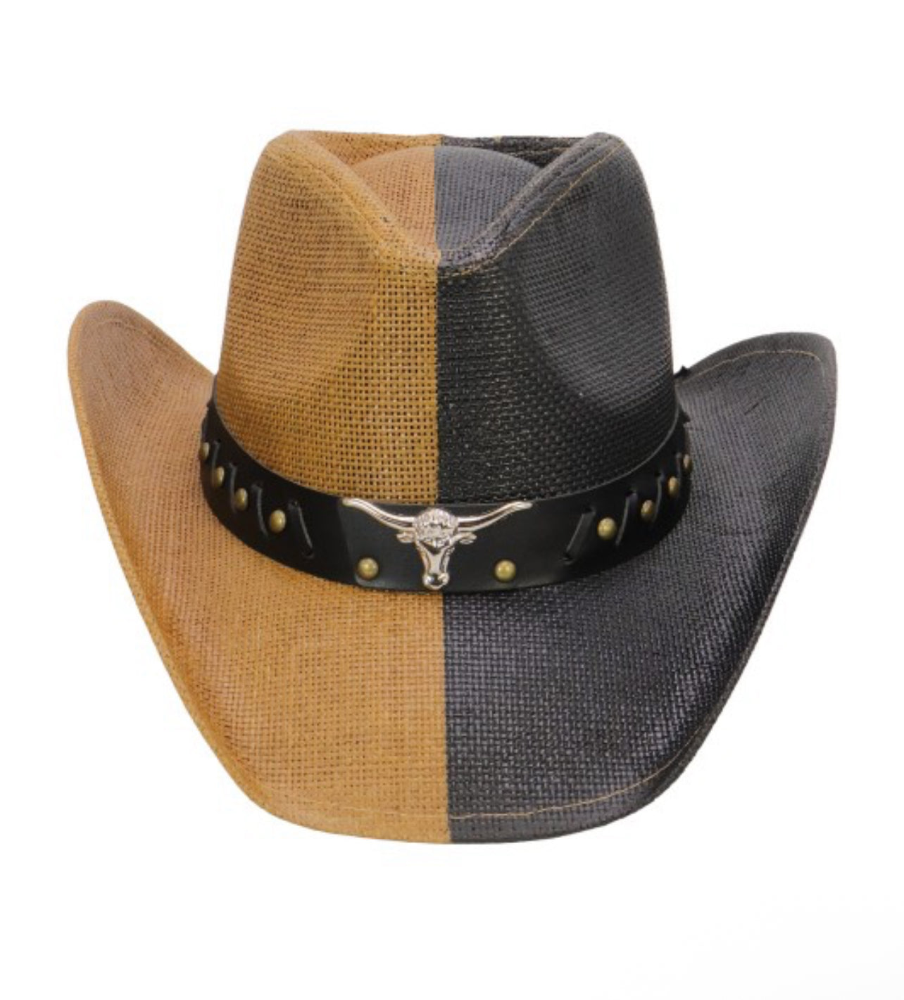 Split Dye Structured Longhorn Cowboy Hat
