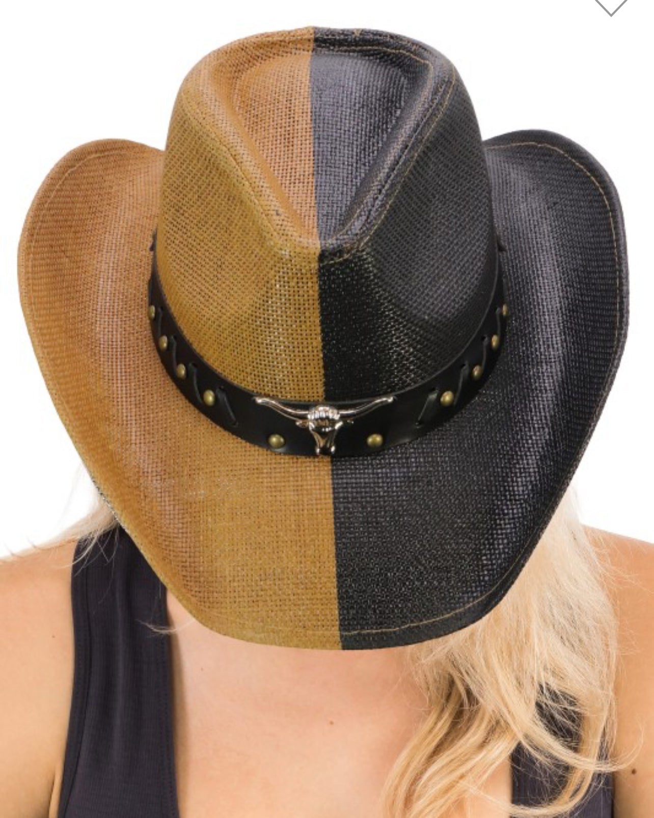 Split Dye Structured Longhorn Cowboy Hat