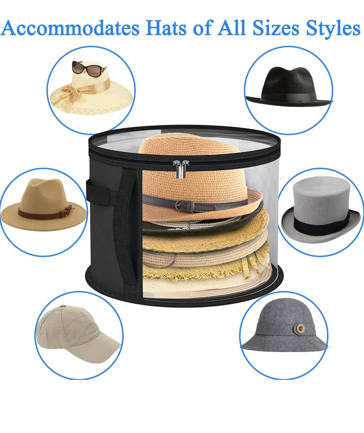 Oversized Clear Hat Storage Bag