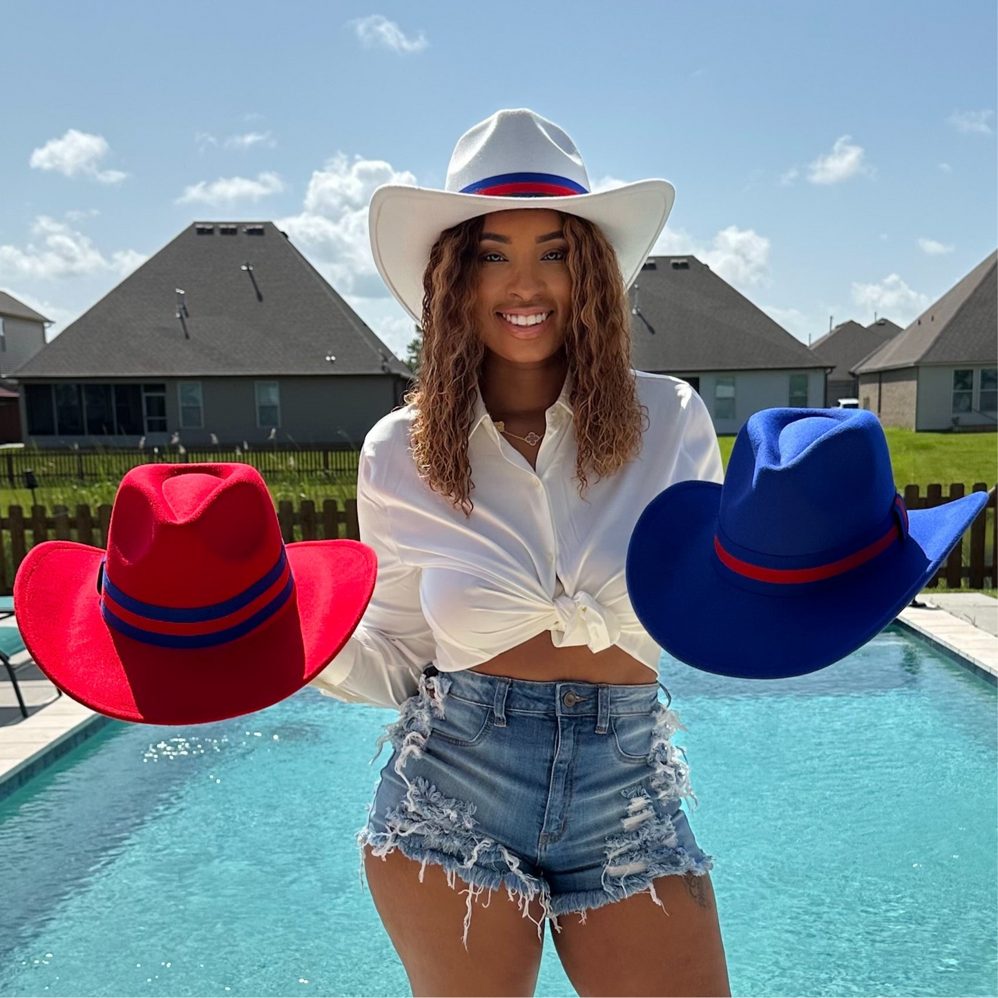 Royal Red Hat Band Accessory Unisex