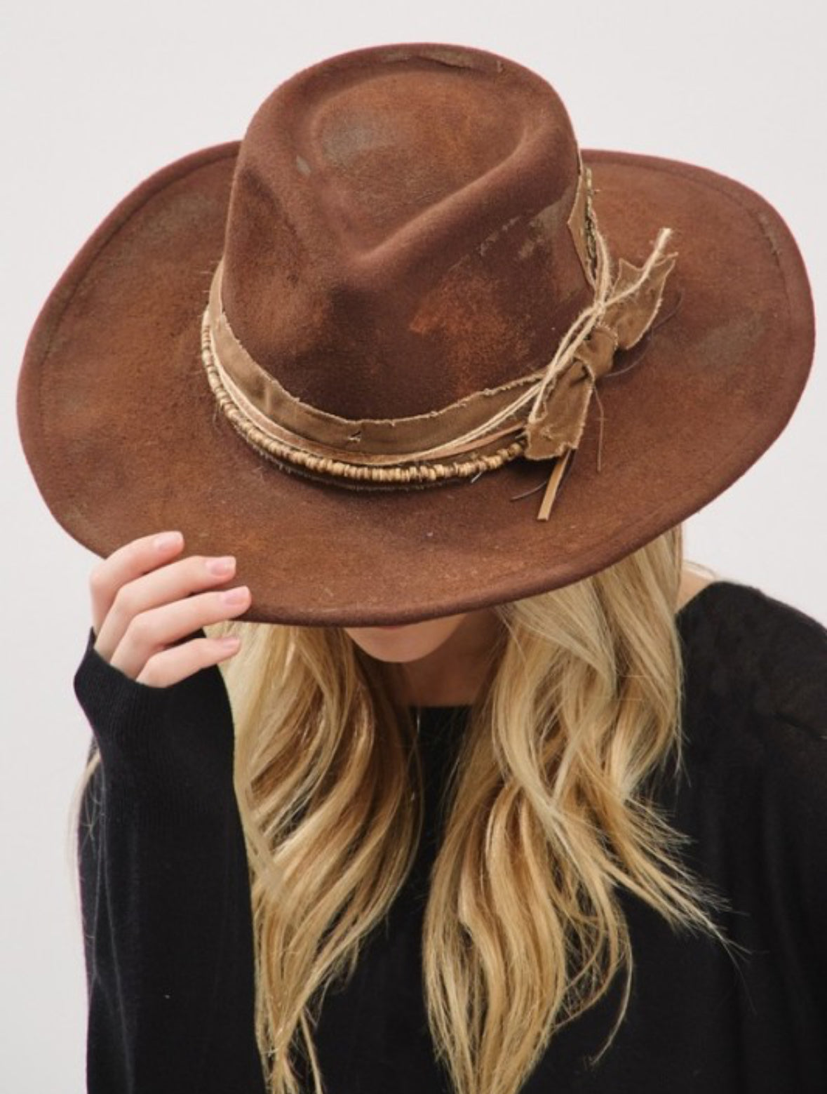 Vintage Versatile BROWN Shapeable Cowgirl & Fedora Hat
