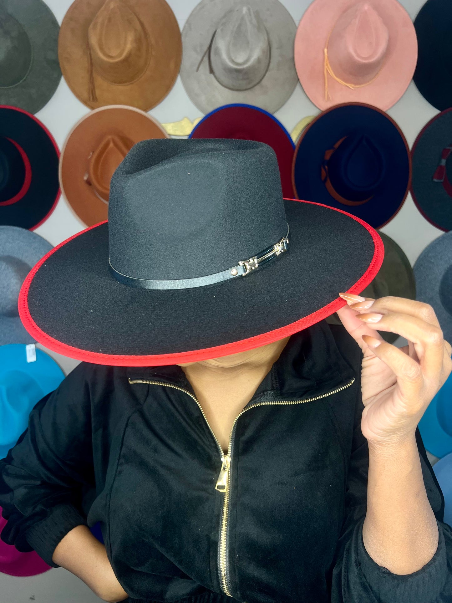 Black Hat Band Accessory Unisex