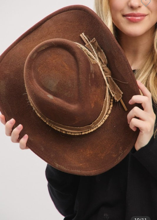 Vintage Versatile BROWN Shapeable Cowgirl & Fedora Hat