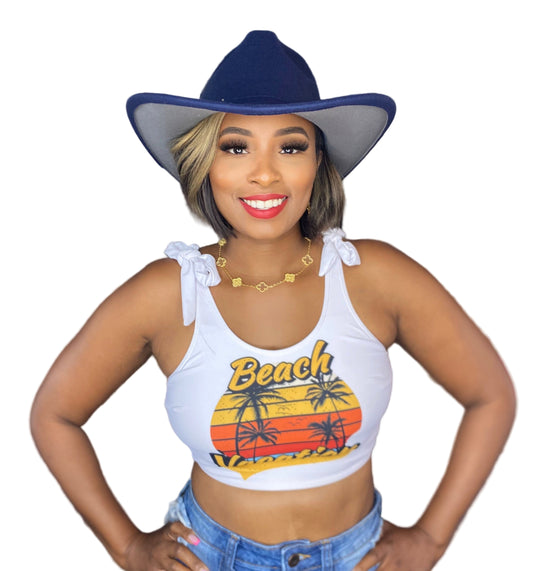 Navy Grey Bottom Star Status Cowboy Style Hat Accessory Sold Separately Unisex