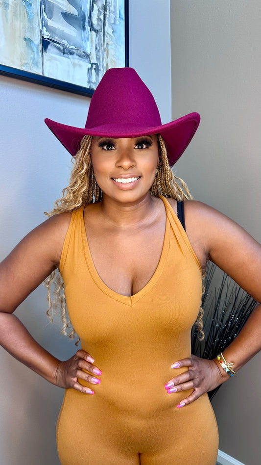Bold Brim Cowboy Hat Size 60cm XL (Cattleman Crown) Unisex 7 colors available