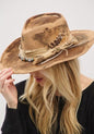 Light brown Vintage Versatile Shapeable Cowgirl & Fedora Hat
