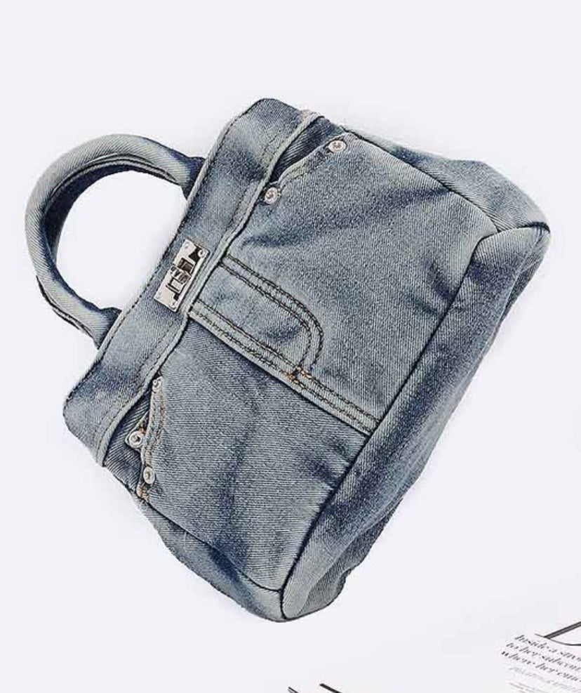 Denim Crossbody Bag