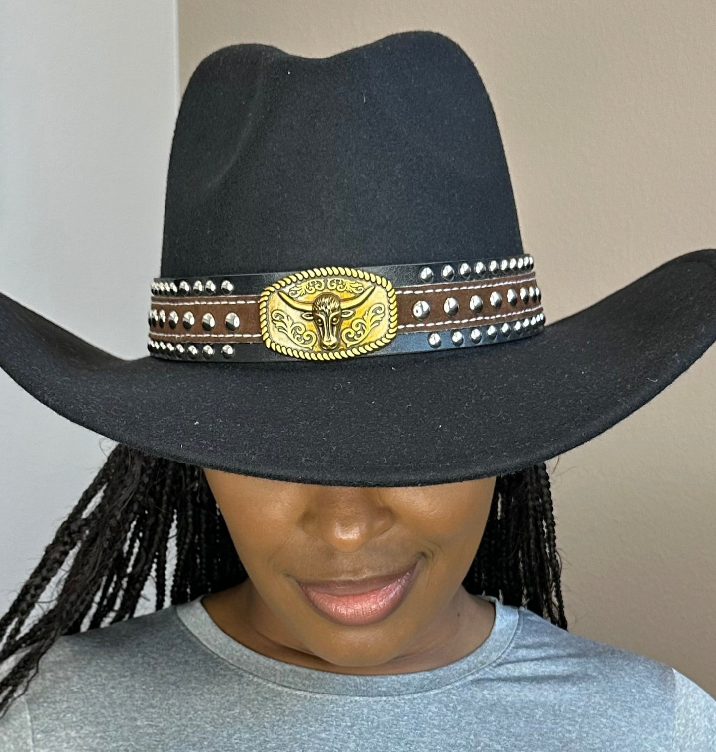 Bronco Band ACCESSORY for Hats Cowboy Style Hats and Fedoras