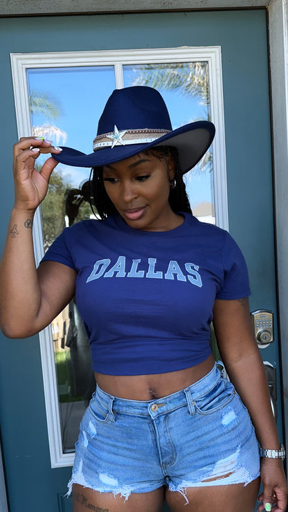 Navy Grey Bottom Star Status Cowboy Style Hat Accessory Sold Separately Unisex