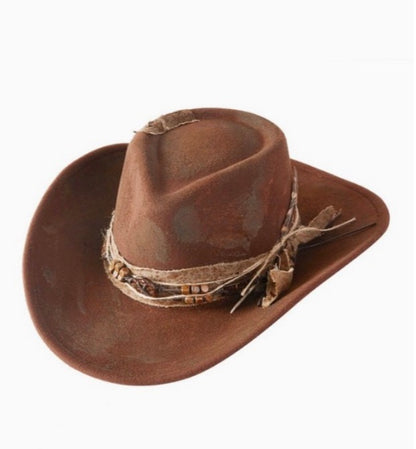 Vintage Versatile BROWN Shapeable Cowgirl & Fedora Hat