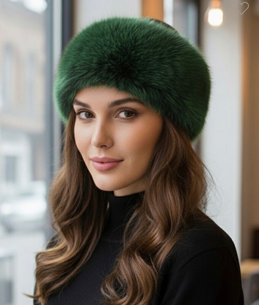 Elegant Faux Fur Winter Headband Earmuff