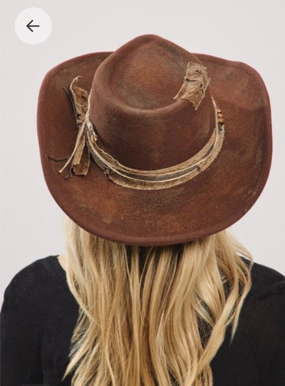 Vintage Versatile BROWN Shapeable Cowgirl & Fedora Hat