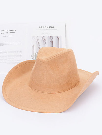 Cowboy Hat Style Faux Wool