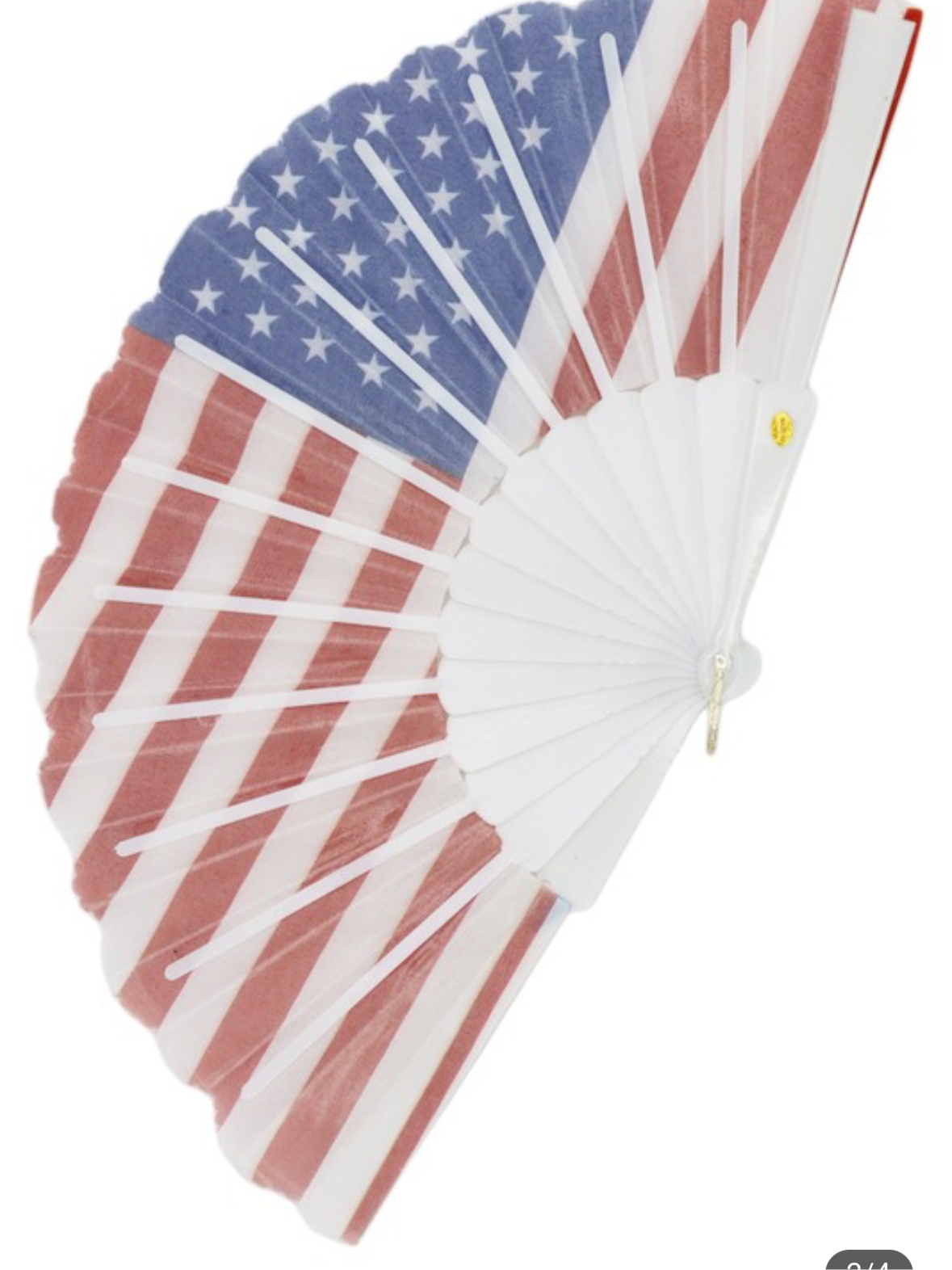 Mini Red White and Blue hand held Fans