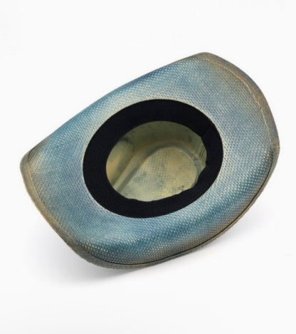 Cowboy Hat With Brass-Cplored Eagle Buckle