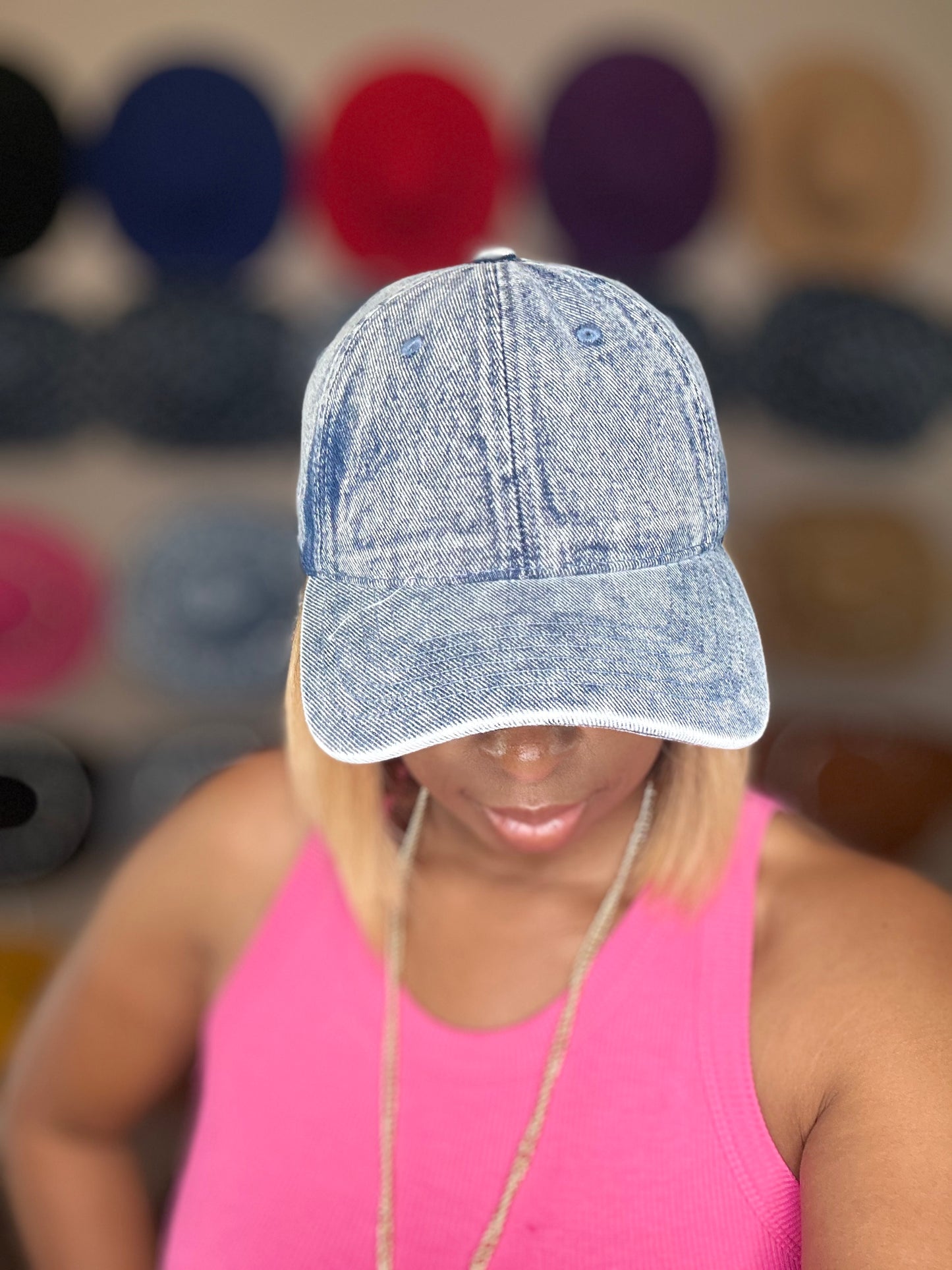 Denim Stone wash Cap