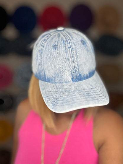 Vintage Denim Stone Wash Cap – Timeless Style for Men & Women