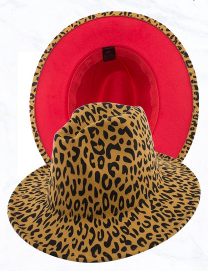 Red Bottom Fedora Collection Standard Brim Unisex for Women Men 58cm