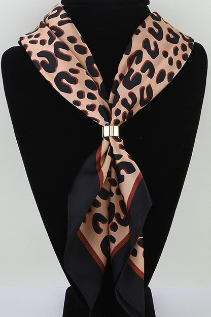 Chic Leopard Scarf Wrap Necklace