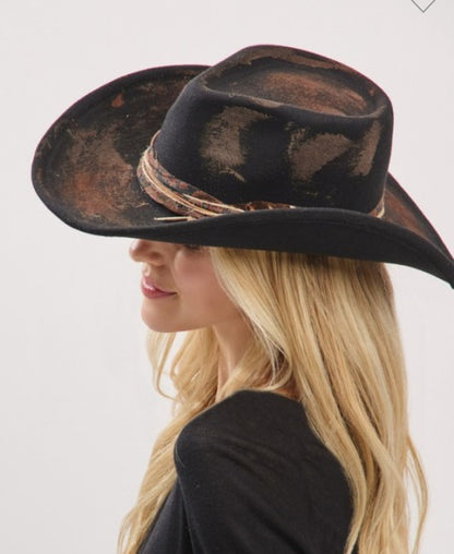 Vintage Versatile Shapeable Cowgirl & Fedora Hat