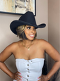 Bold Brim Cowboy Hat Size 60cm XL (Cattleman Crown) Unisex 7 colors available