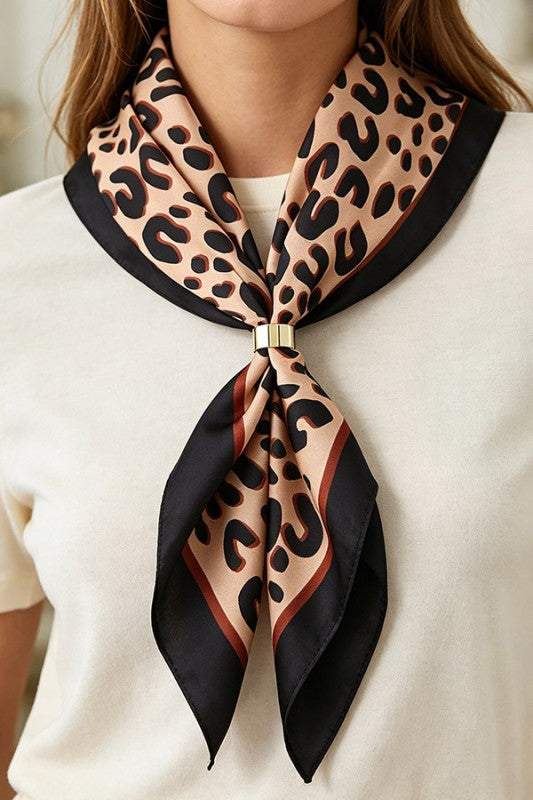 Chic Leopard Scarf Wrap Necklace