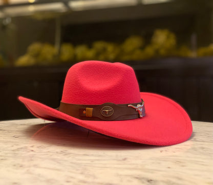 Cowboy hat with Brown Accessory  58cm