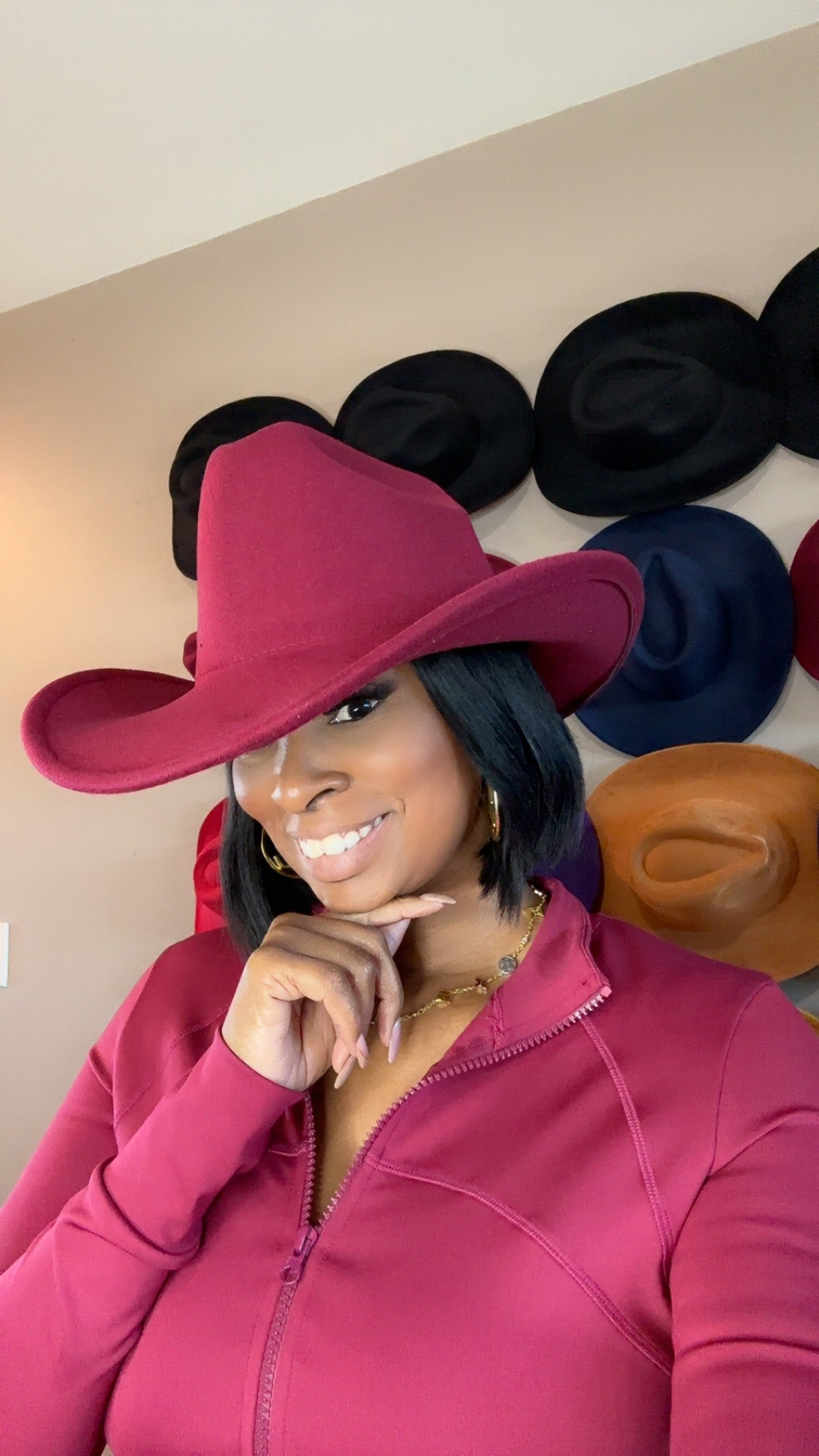 Bold Brim Cowboy Hat Size 60cm XL (Cattleman Crown) Unisex