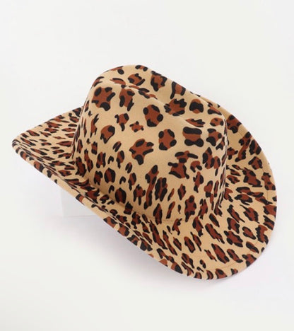 Leopard Print Cowboy Hat