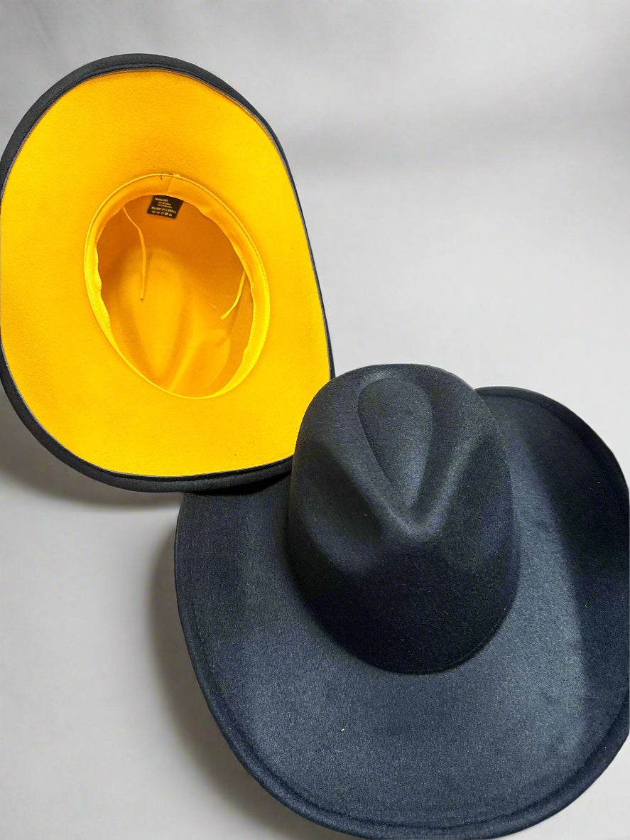 Black Mustard bottom cowboy hat 58cm & 60cm