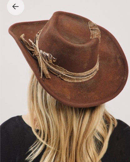 Vintage Versatile BROWN Shapeable Cowgirl & Fedora Hat