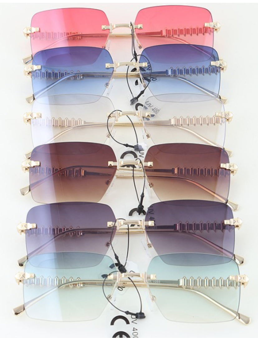 Modern Bright Tinted Sunglasses