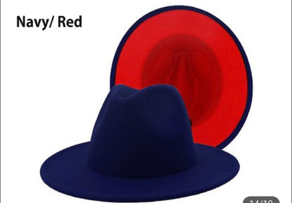 58cm Two tone fedora trio with hat storage bag