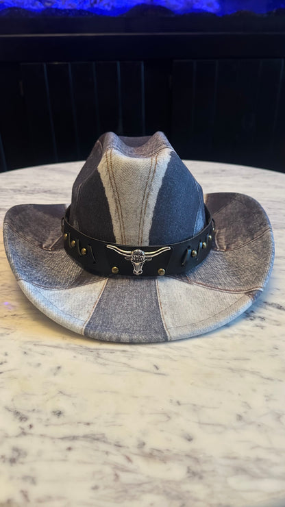 Hat Accessory with Longhorn emblem fits all hat sizes