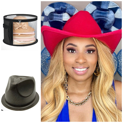 58cm red cowboy hat set