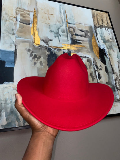Bold Brim Cowboy Hat Size 60cm XL (Cattleman Crown) Unisex 7 colors available