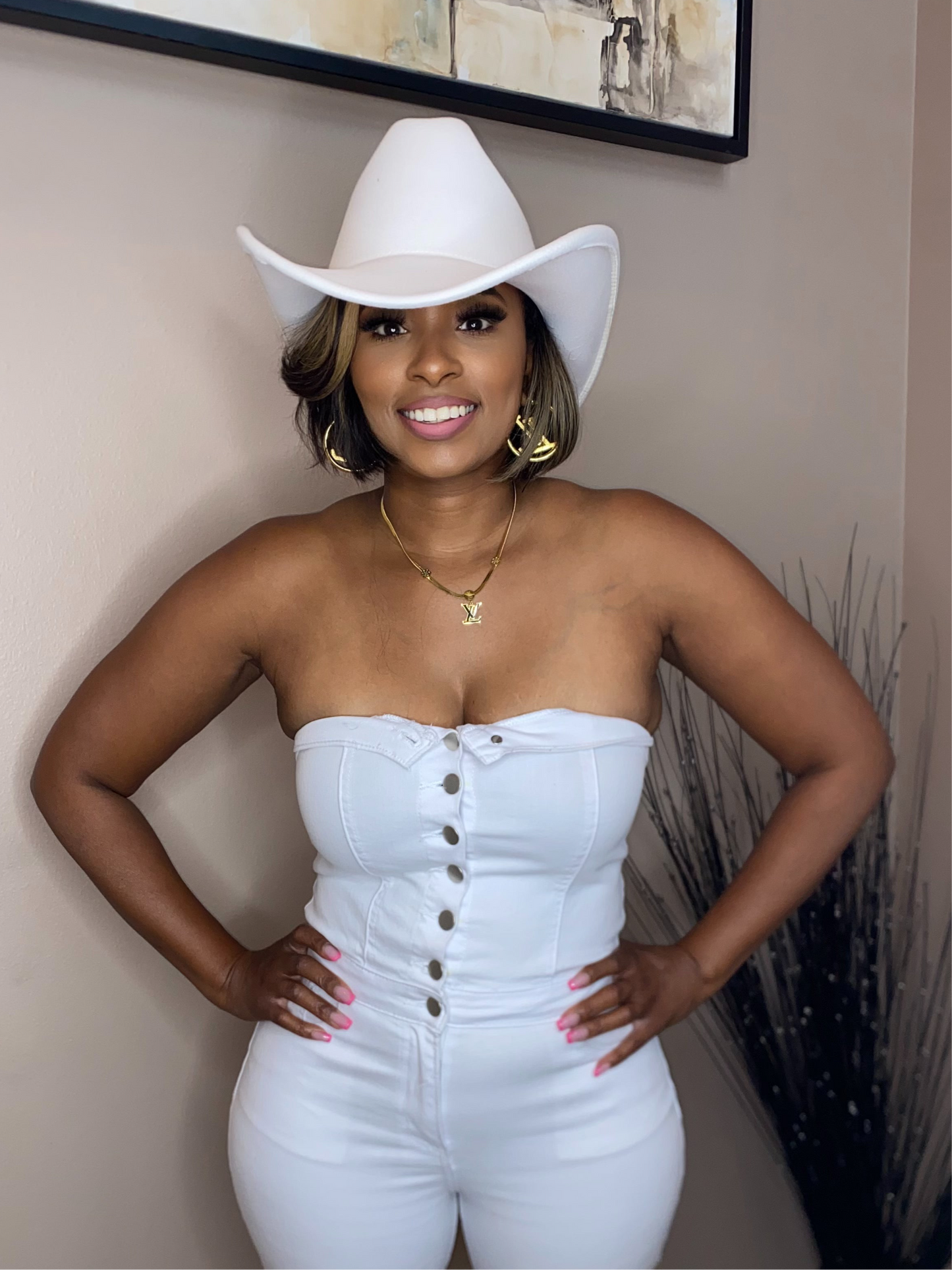 Bold Brim Size 60cm XL Cowboy Hat – Black or White