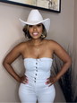 Bold Brim Size 60cm XL Cowboy Hat – Black or White