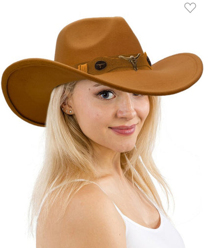 Ranch Luxe Unisex Cowboy Hat Collection (Includes Hat Accessory) | 58cm M/L