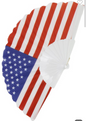 Mini Red White and Blue hand held Fans