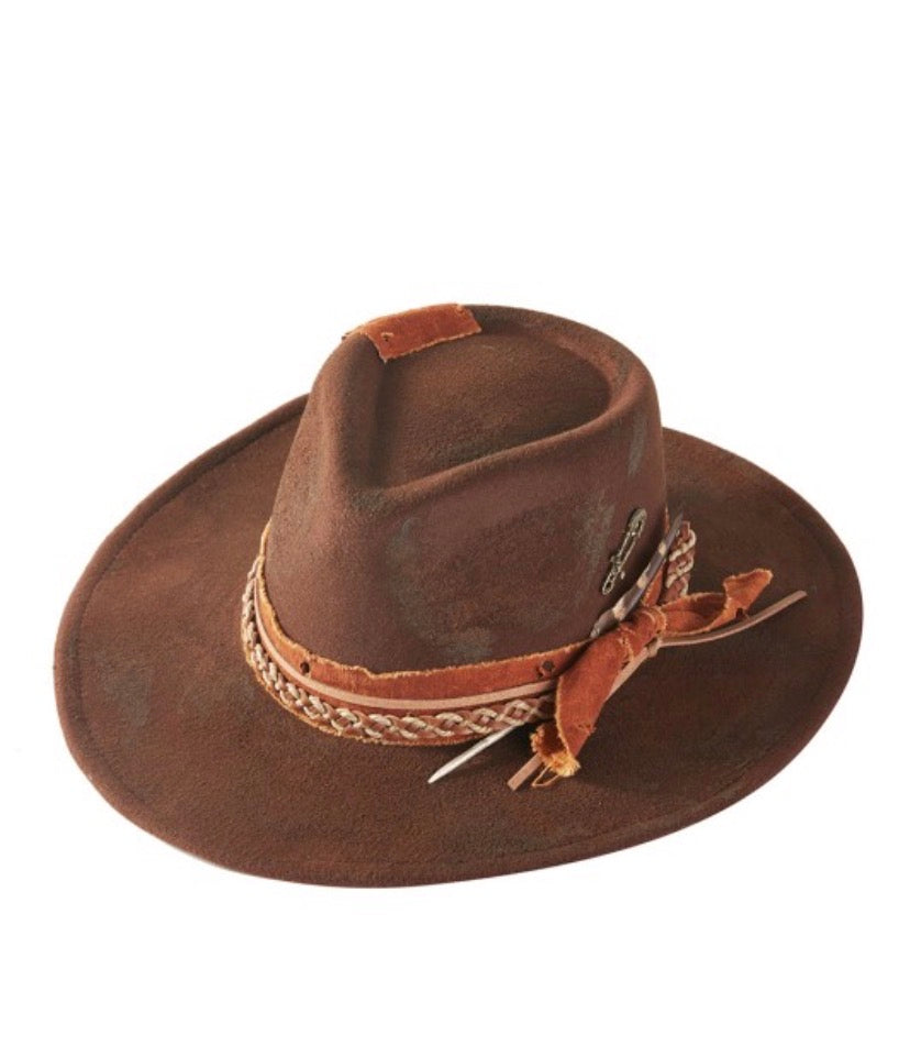 Vintage Versatile BROWN Shapeable Cowgirl & Fedora Hat
