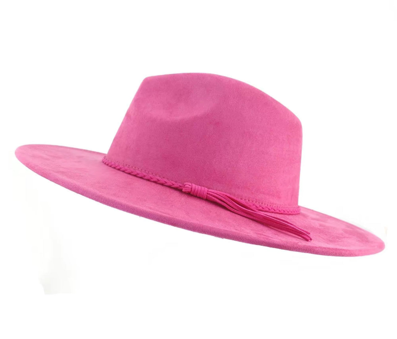 Classic Faux Suede Wide Collection Unisex Fedora Hats Size 60cm Extra Large w/o accessory