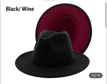 58cm Two tone fedora trio with hat storage bag