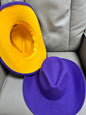 Purple mustard bottom cowboy hat 58 cm & 60cm