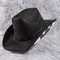 Cow print under brim cowboy