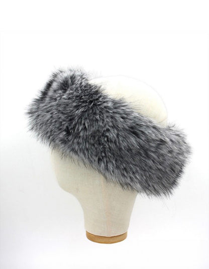 Elegant Faux Fur Winter Headband Earmuff