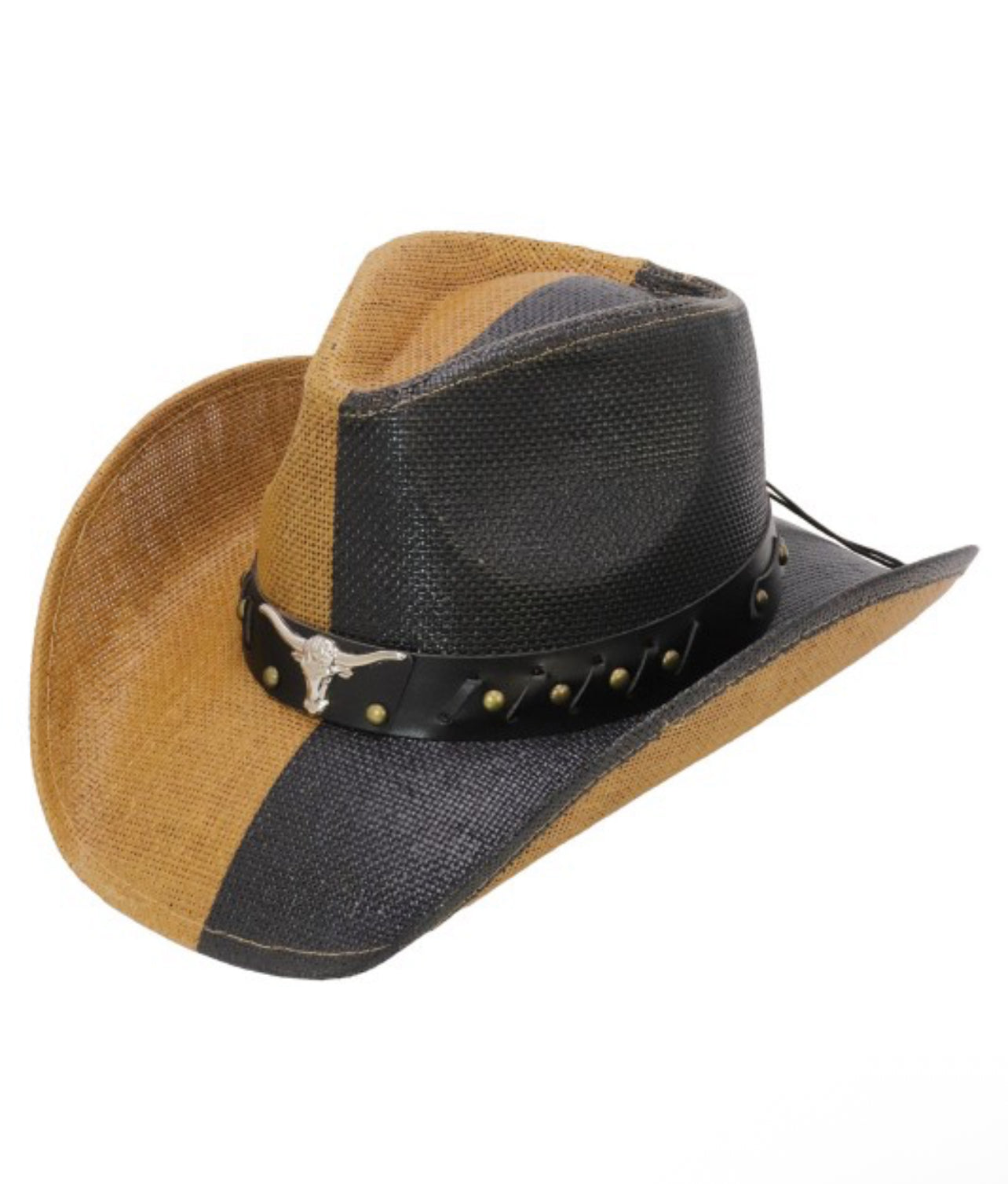 Split Dye Structured Longhorn Cowboy Hat