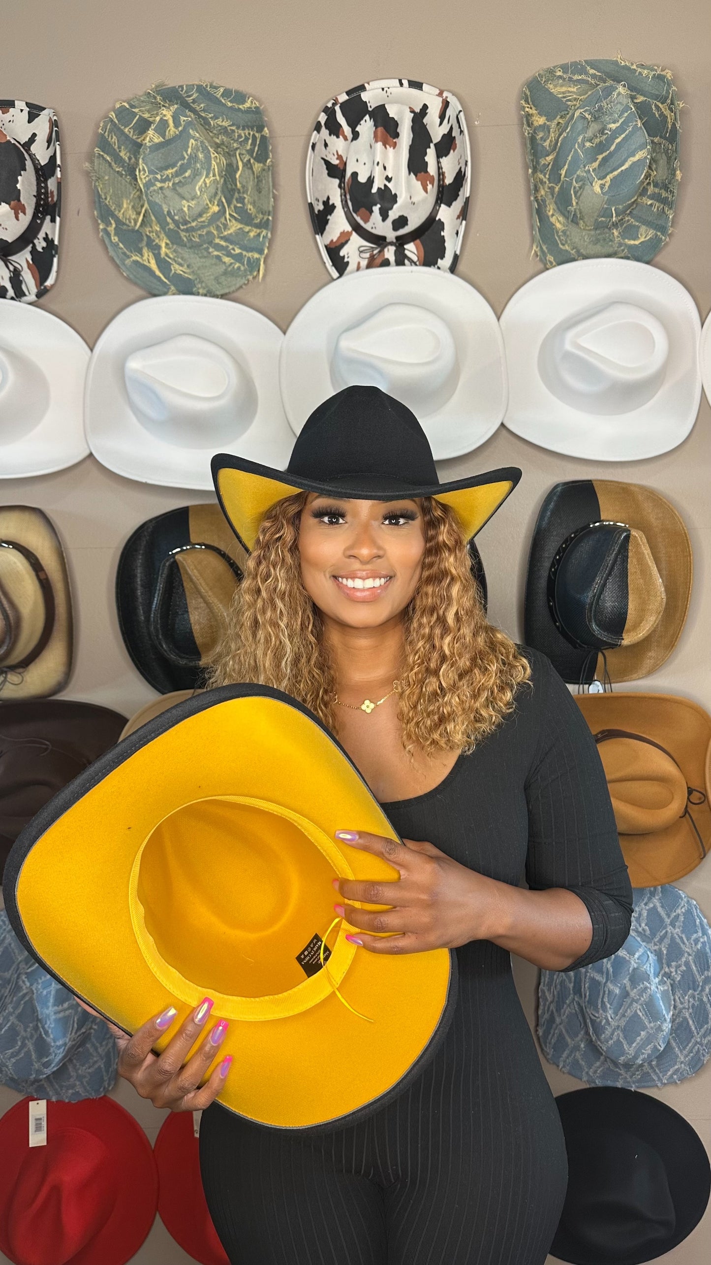 Black Mustard bottom cowboy hat 58cm & 60cm