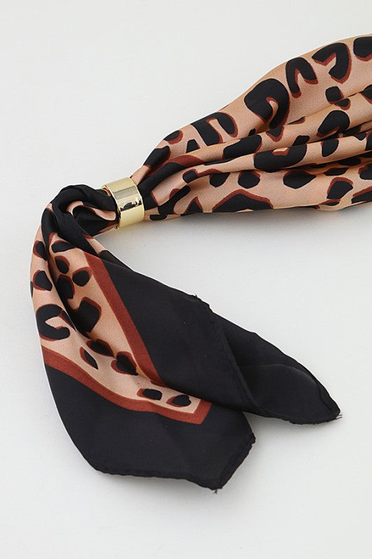 Chic Leopard Scarf Wrap Necklace