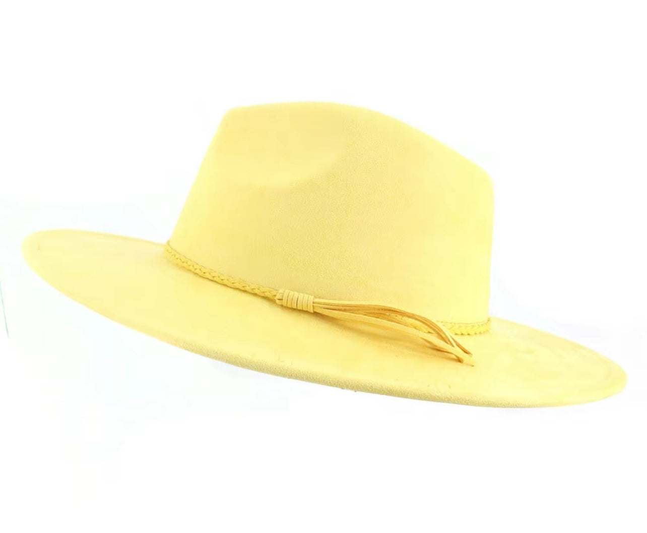 Classic Faux Suede Wide Collection Unisex Fedora Hats Size 60cm Extra Large w/o accessory